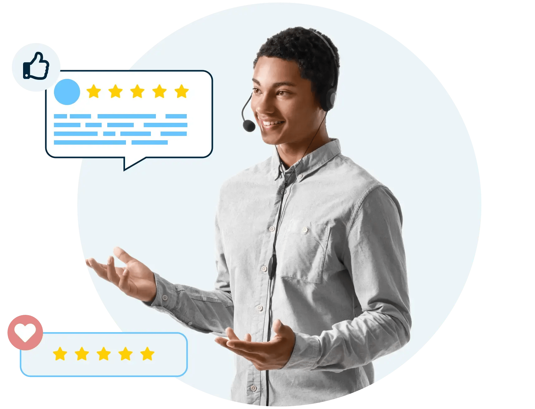 Support agent using phone system
