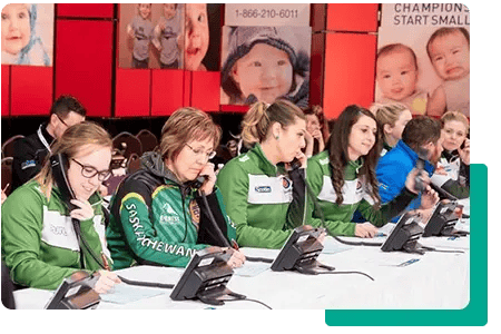 Associations telethon women on phones- net2phone Canada - Business VoIP Phone System