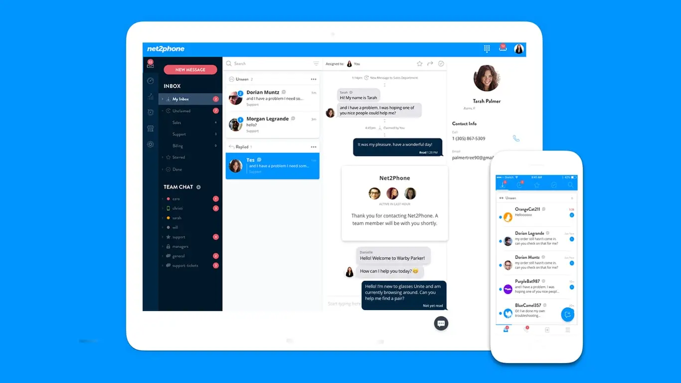 Aplicación Linkus en smartphone y tablet